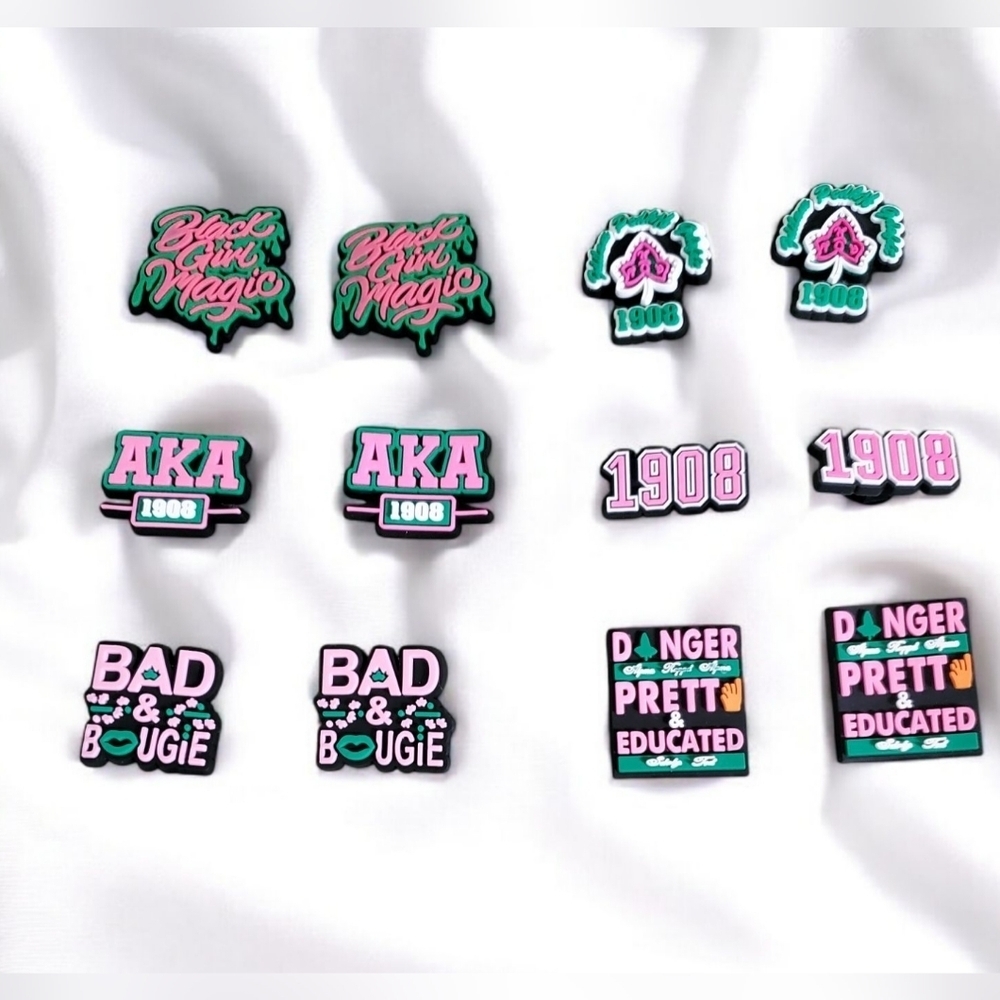 AKA Sorority Croc Charms